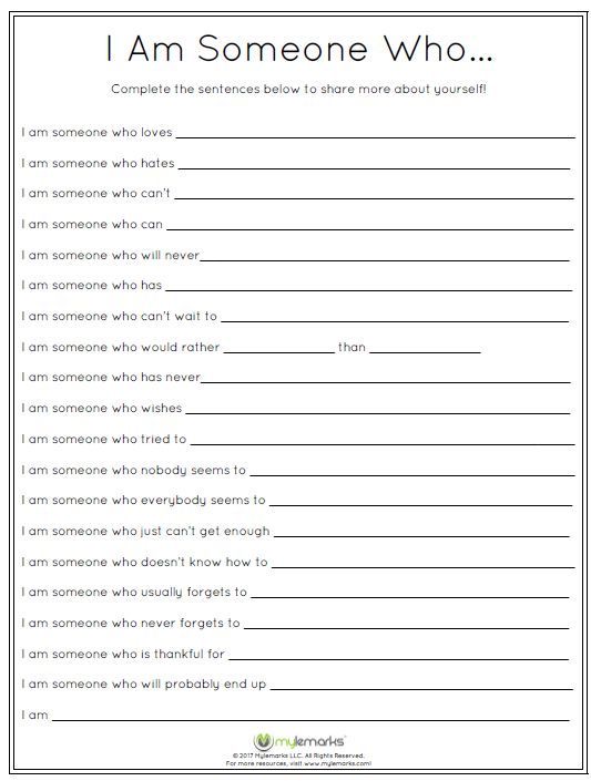 I am someone who…